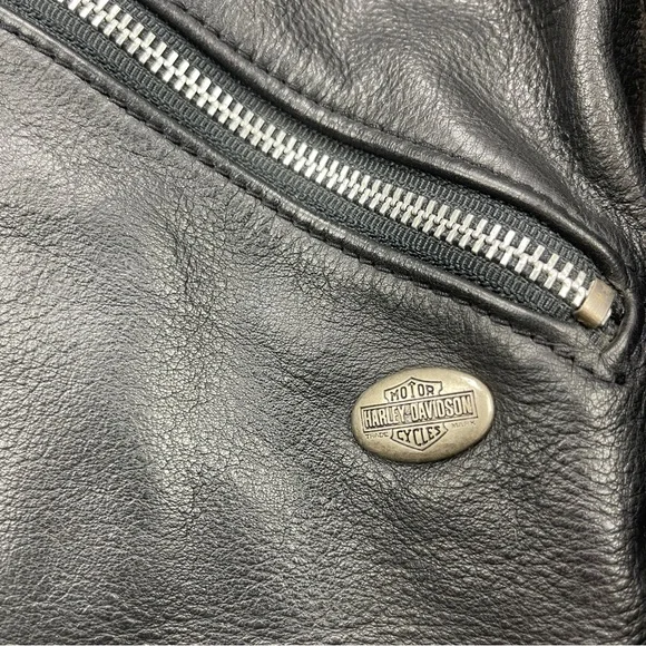 Harley-Davidson Black and Silver Bomber Jacket - Picture 3 of 9